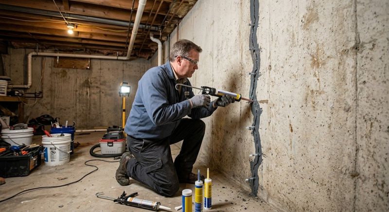 Basement Crack Repair in Jupiter, FL