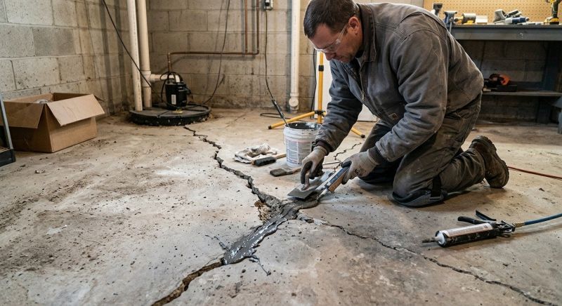 Cracked Basement Floor Repair in Jupiter, FL